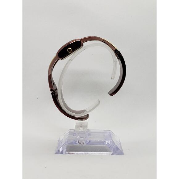 Vivani K2065AKL 0317. Large rectangle silver iridescent face, bangle style band main image 4